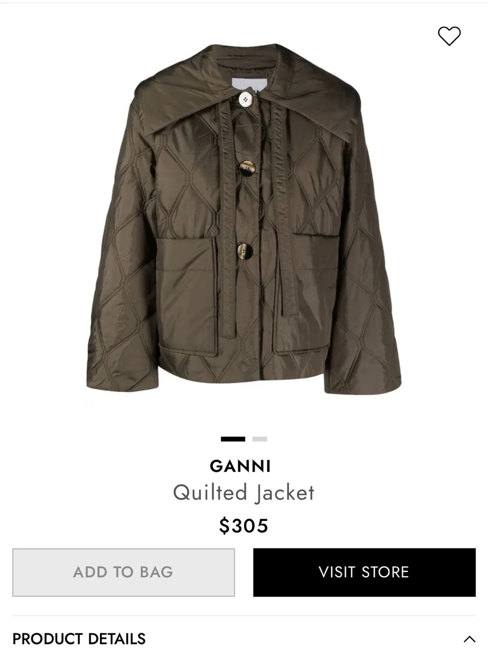 GANNI
Quilted Jacket - Picture 6 of 8
